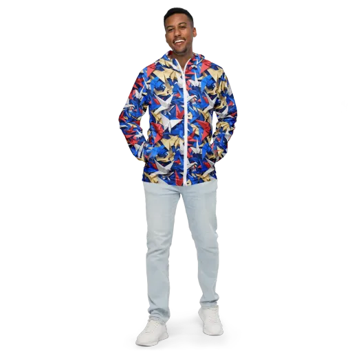Crane Carnival on a Men's Windbreaker