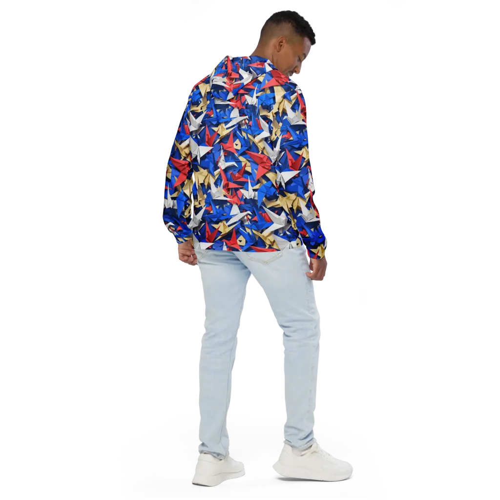 Crane Carnival on Men's Windbreaker — Back