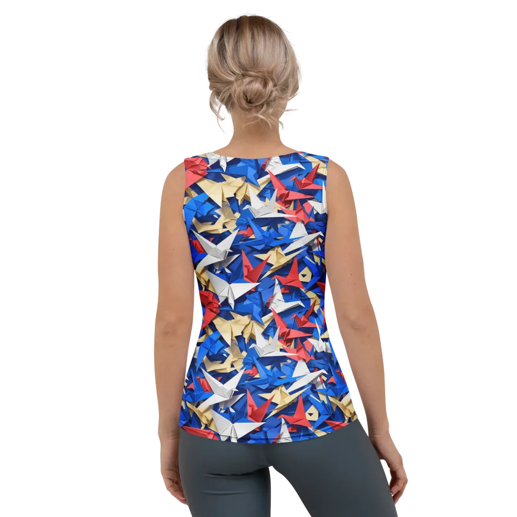 Crane Carnival on Women's Tank Top — Back