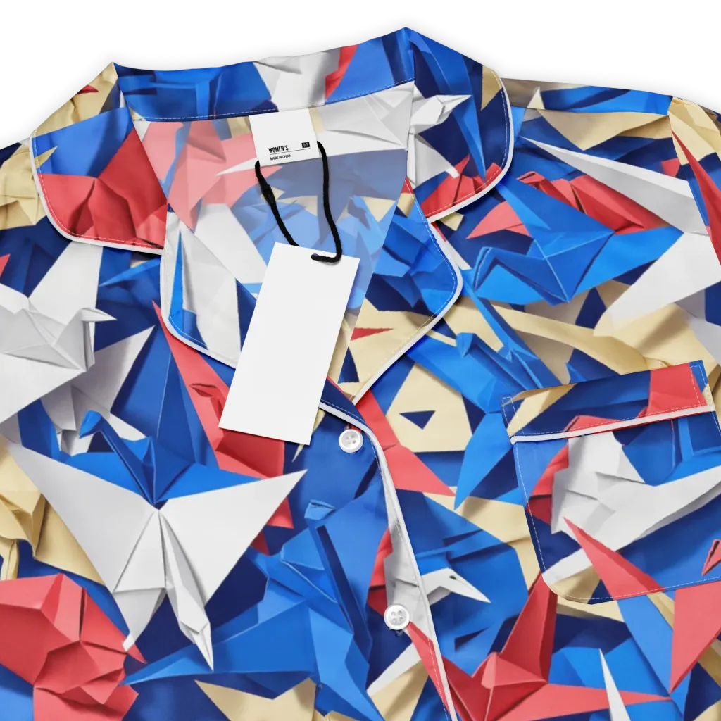 Crane Carnival on Women's Short Sleeve Pajama Top — Product details