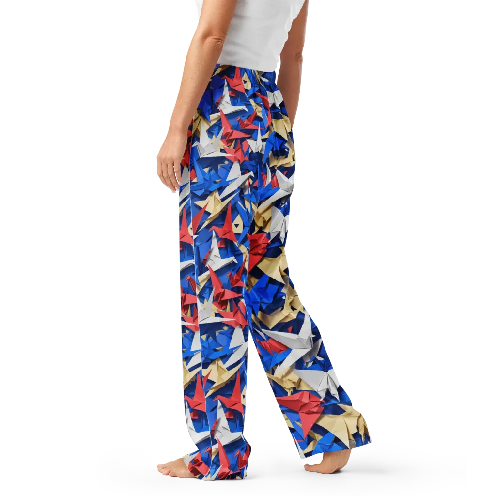 Crane Carnival on Women's Pajama Pants — Left