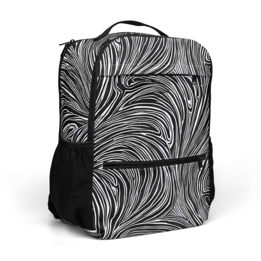 Zebra Vortex on a Utility Backpack