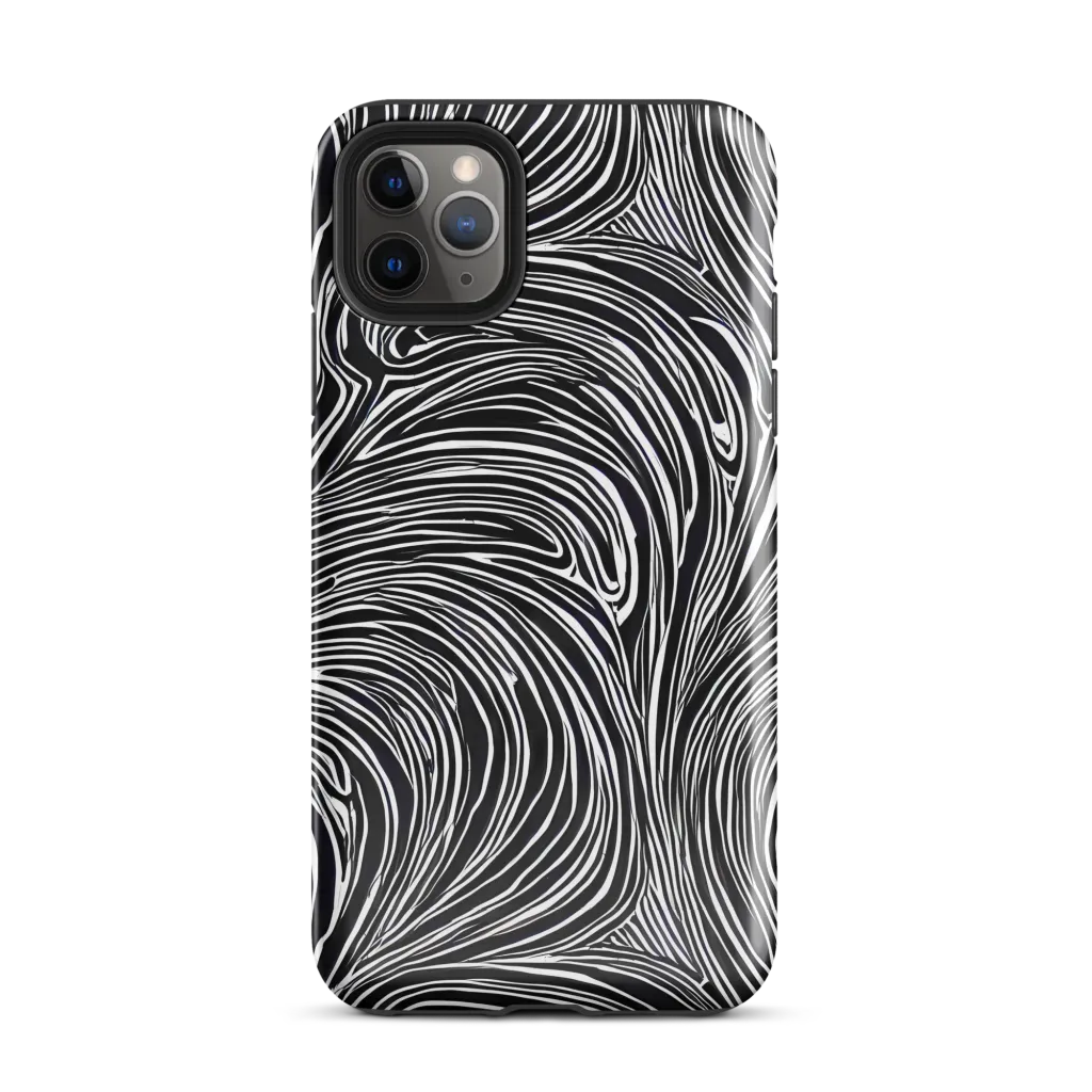Zebra Vortex on Tough Case for iPhone® — Front
