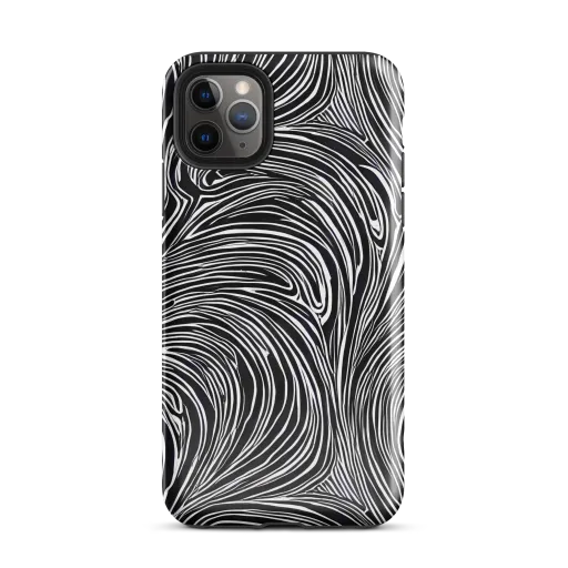 Zebra Vortex on a Tough Case for iPhone®