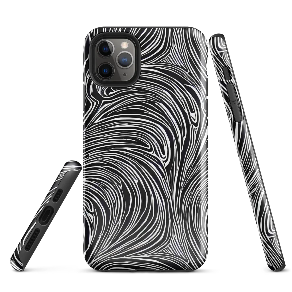Zebra Vortex on Tough Case for iPhone® — Front