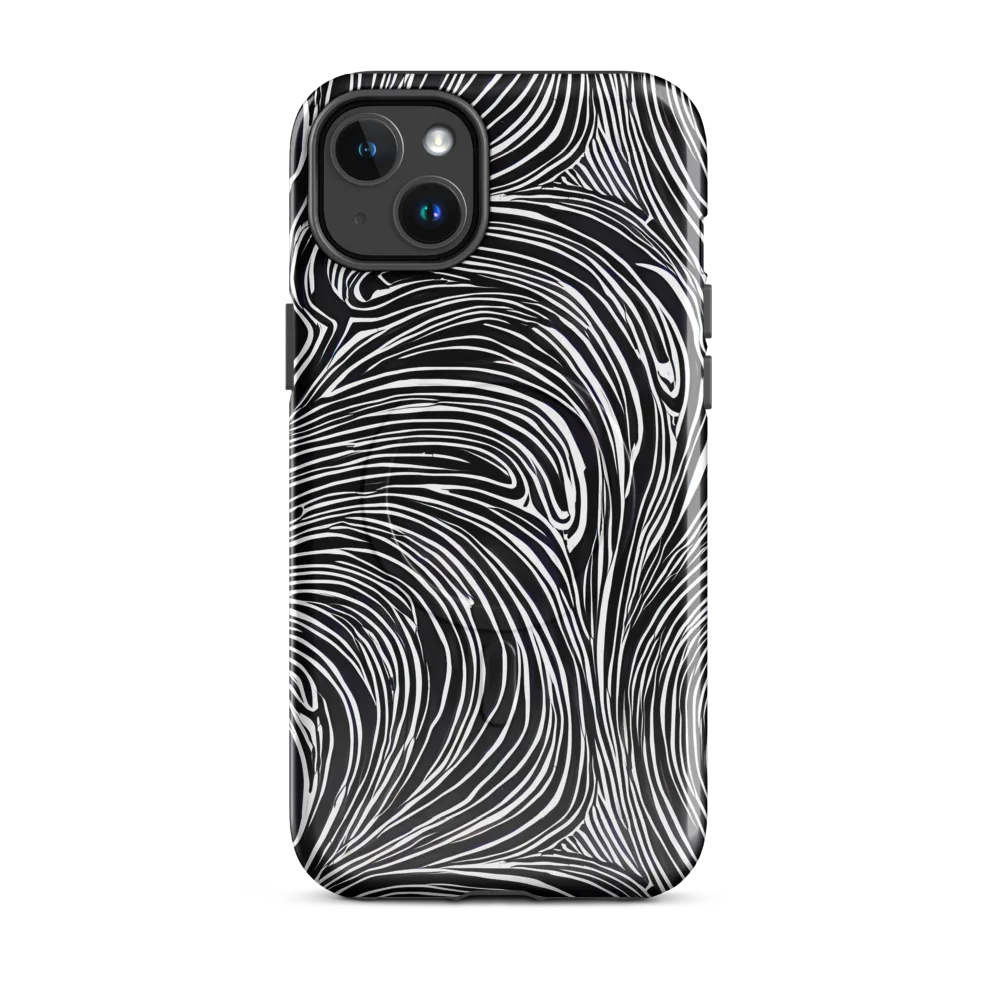 Zebra Vortex on MagSafe Tough Case for iPhone® — Front