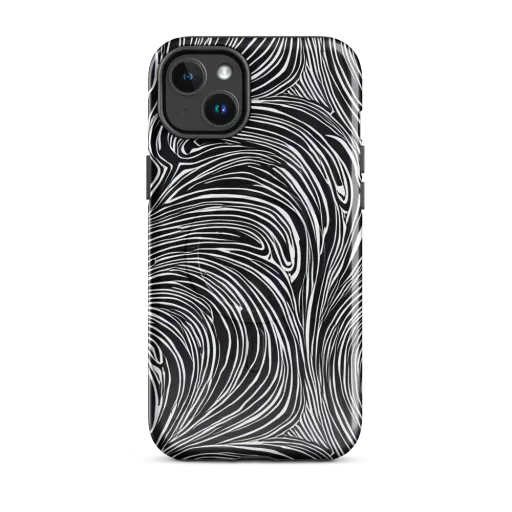 Zebra Vortex on a MagSafe Tough Case for iPhone®