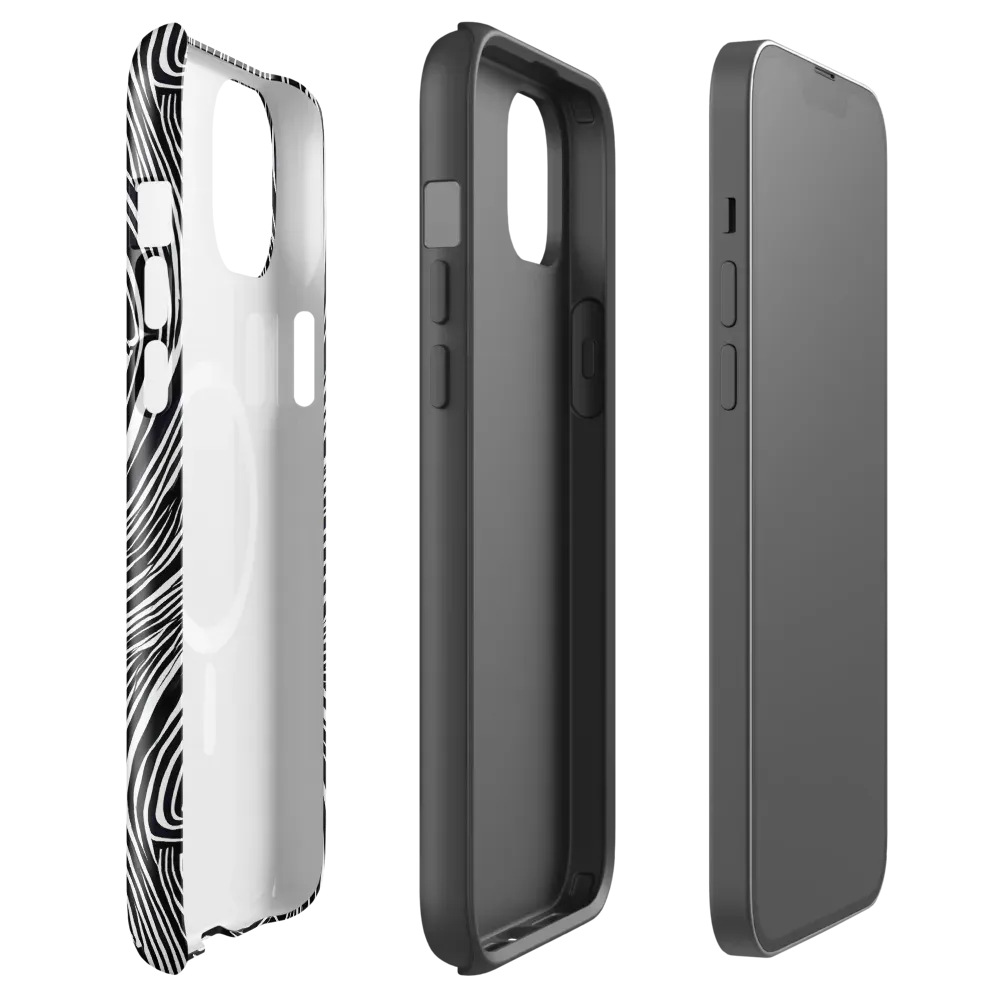 Zebra Vortex on MagSafe Tough Case for iPhone® — Front