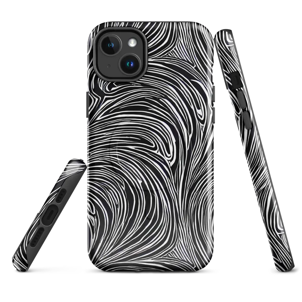Zebra Vortex on MagSafe Tough Case for iPhone® — Front