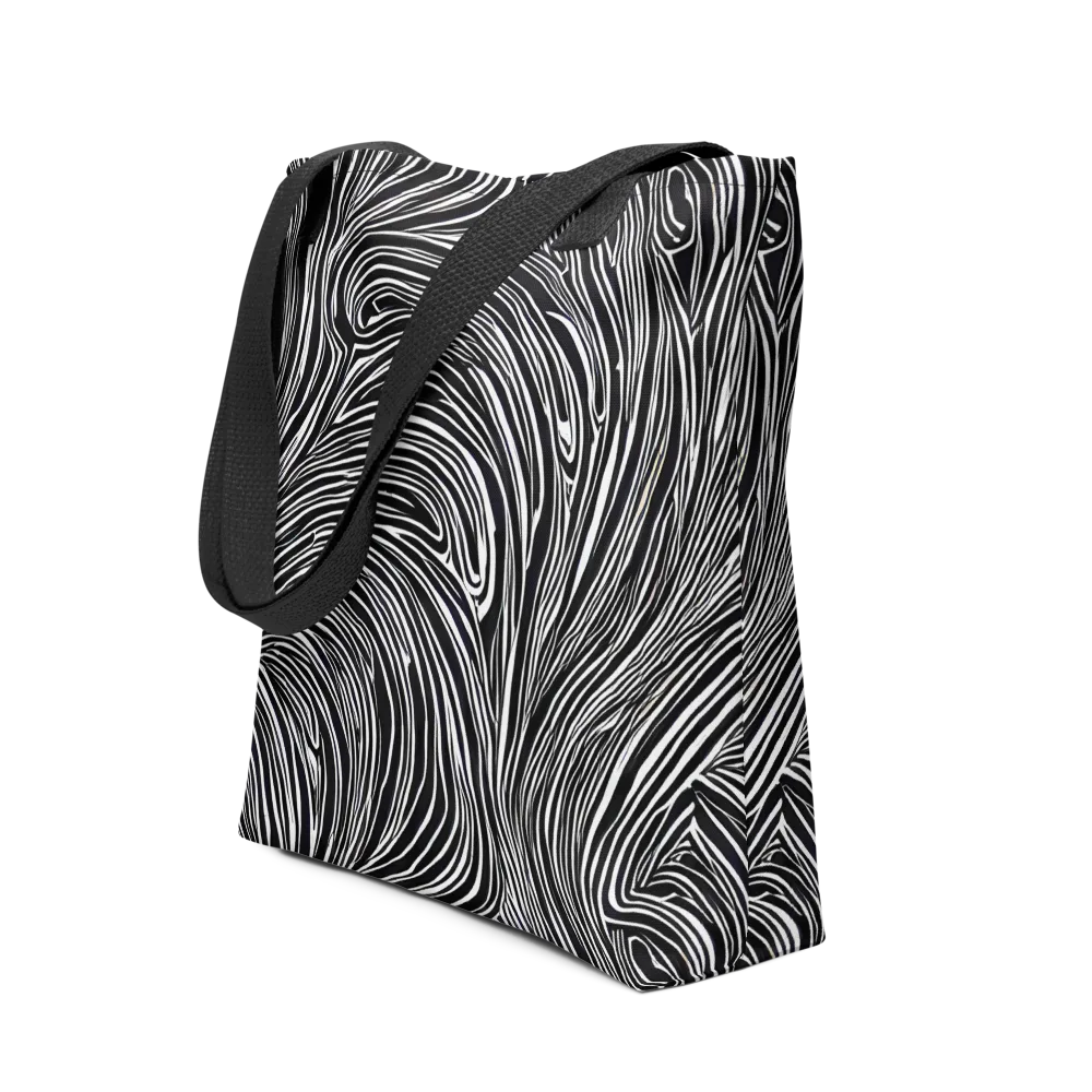 Zebra Vortex on Tote Bag — Front
