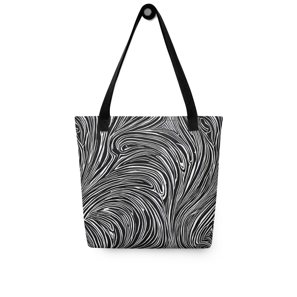 Zebra Vortex on Tote Bag — Front