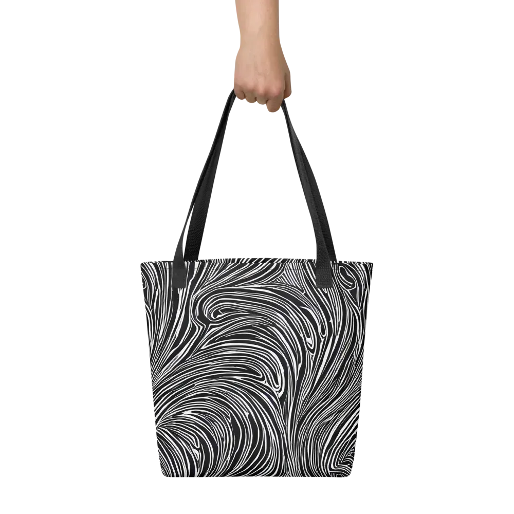 Zebra Vortex on Tote Bag — Front