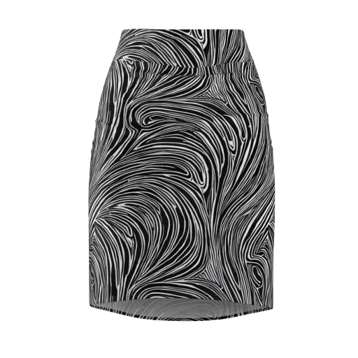 Zebra Vortex on a Pencil Skirt