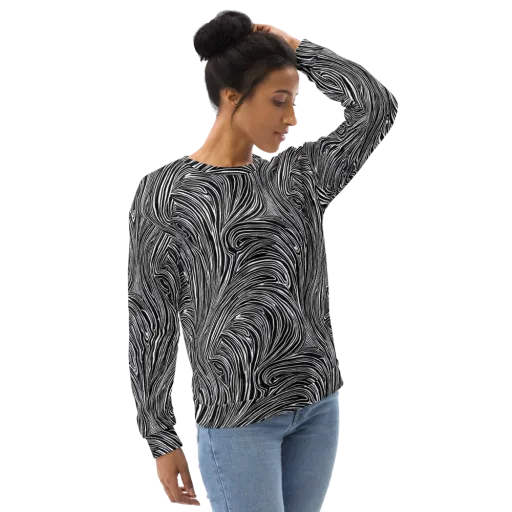 Zebra Vortex on a Sweatshirt