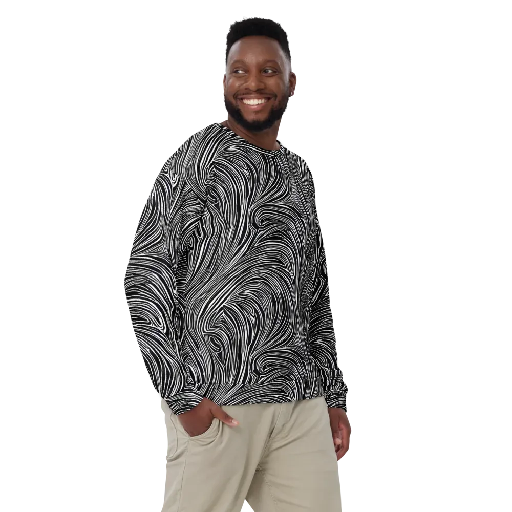 Zebra Vortex on Sweatshirt — Front