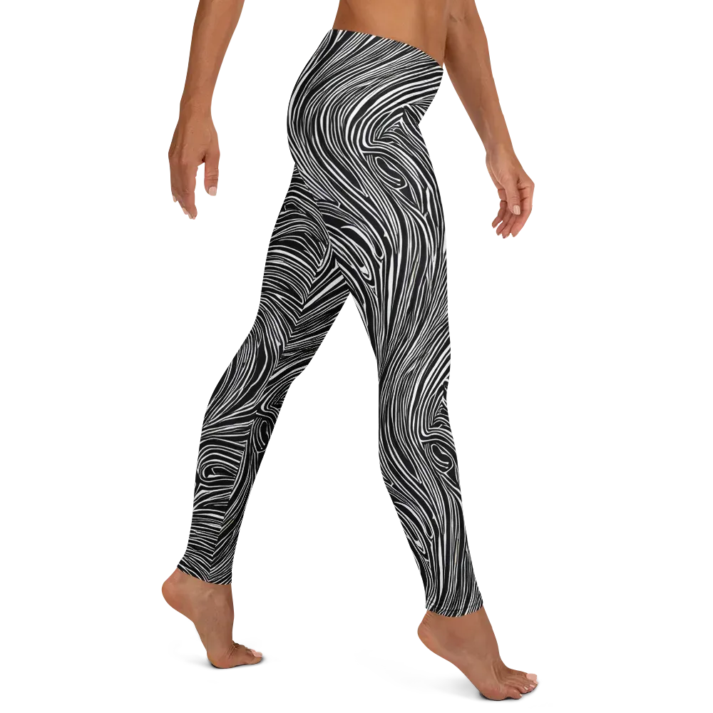 Zebra Vortex on Leggings — Right