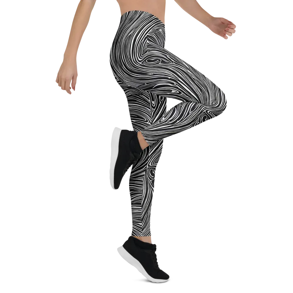 Zebra Vortex on Leggings — Right