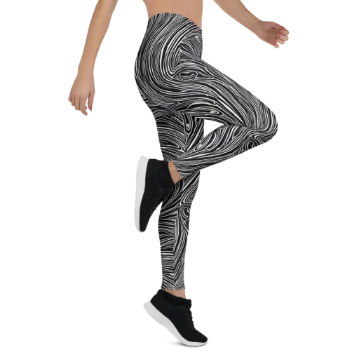 Zebra Vortex on a Leggings