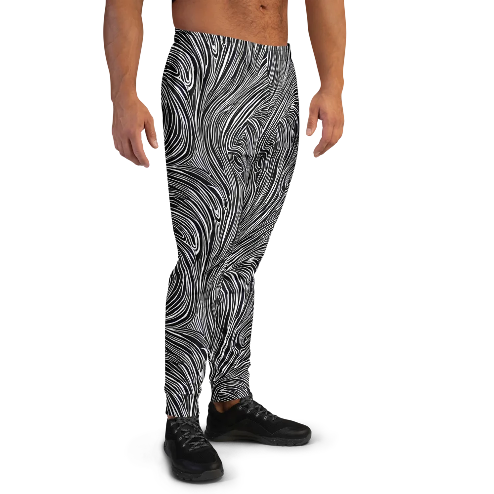 Zebra Vortex on Men's Joggers — Right