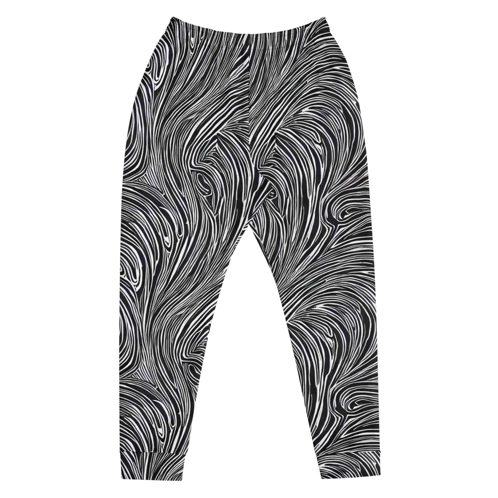 Zebra Vortex on Men's Joggers — Front