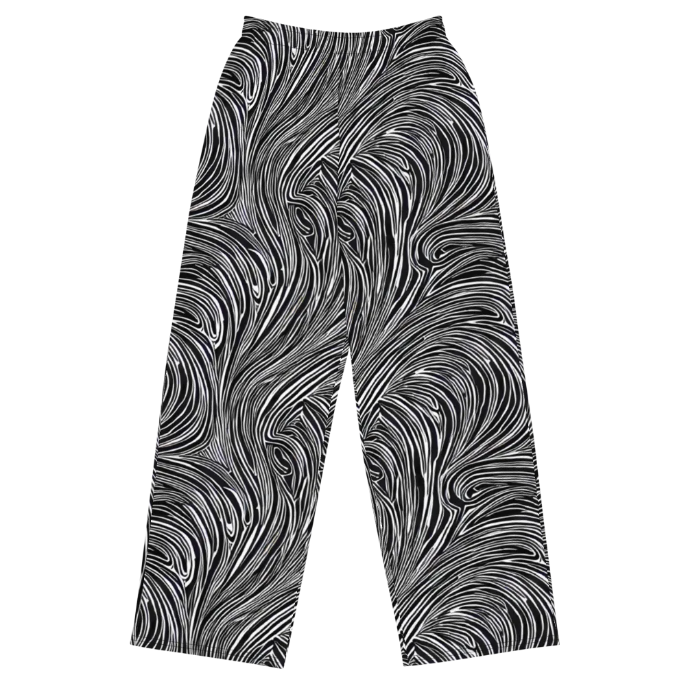 Zebra Vortex on Wide-Leg Pants — Front