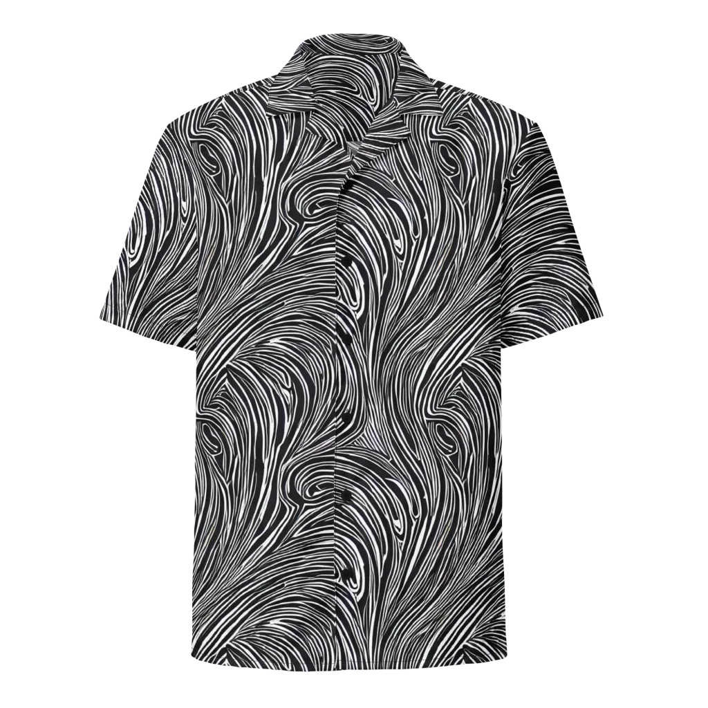 Zebra Vortex on Button Shirt — Front