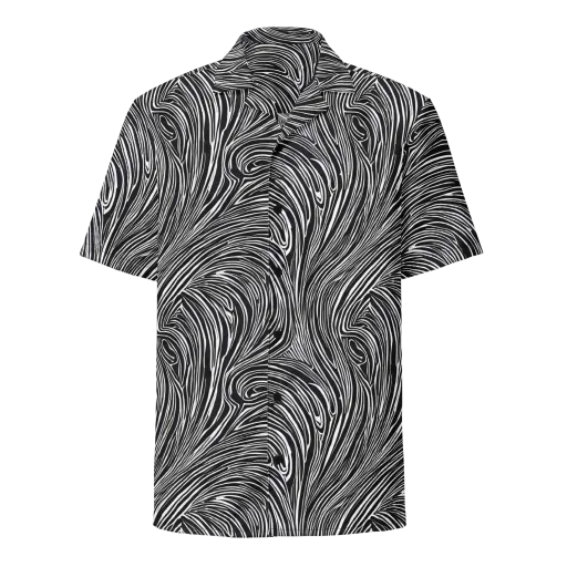 Zebra Vortex on a Button Shirt