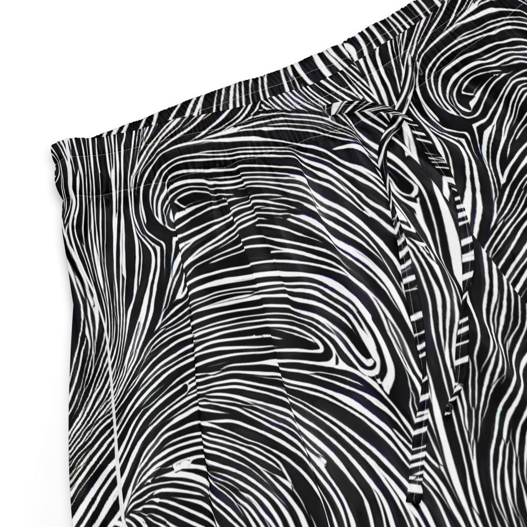 Zebra Vortex on Women's Pajama Shorts — Product details