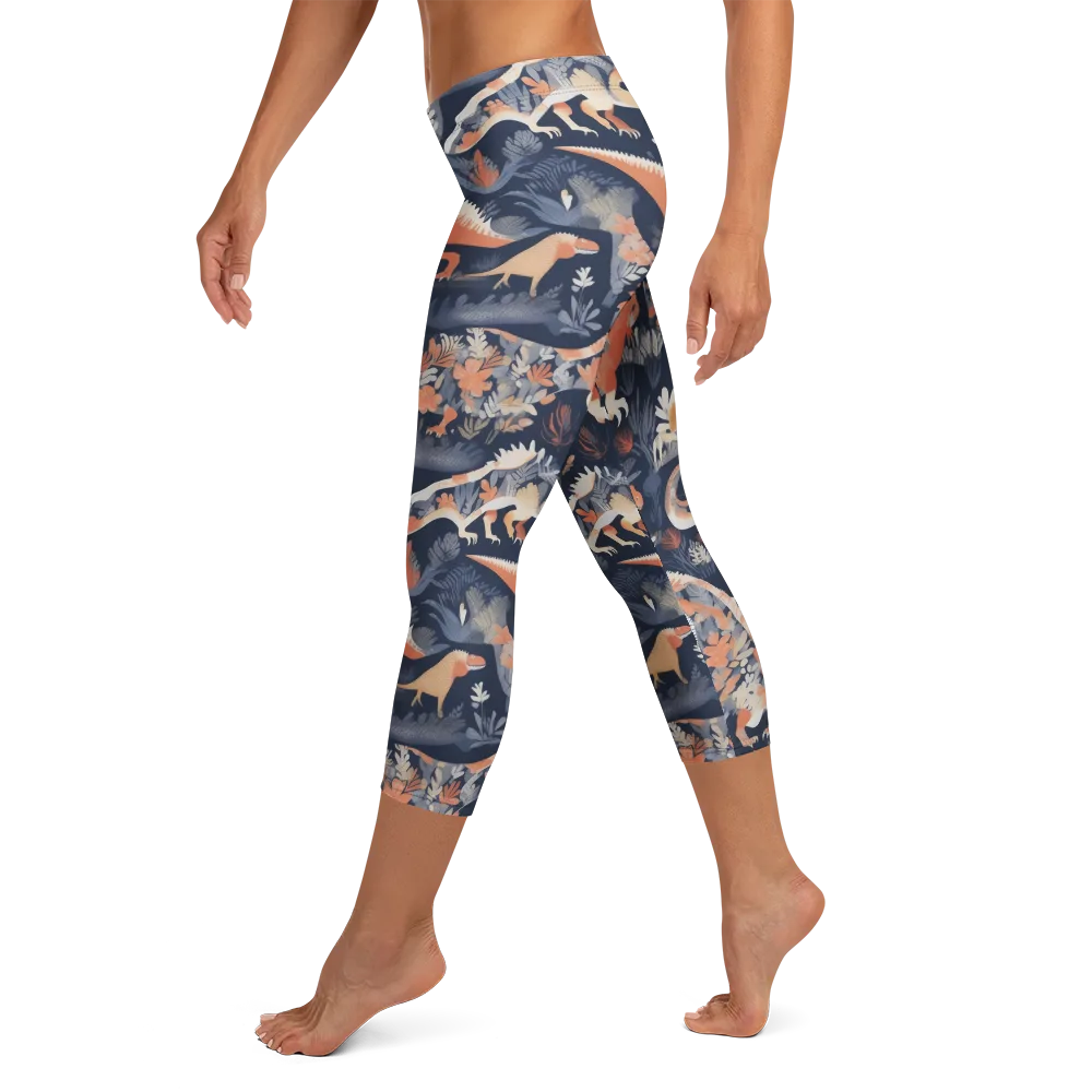 Fossil Garden on Capri Leggings — Left