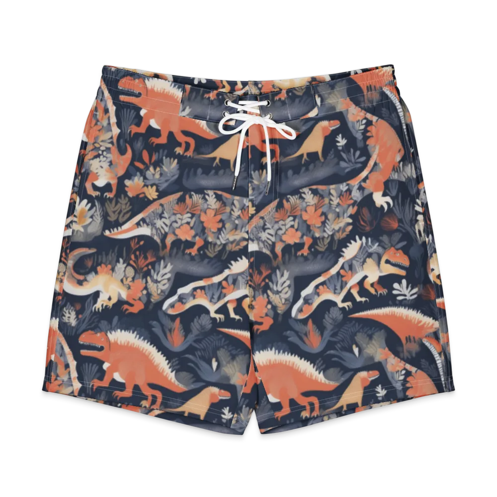 Fossil Garden on Men's Board Shorts — Front