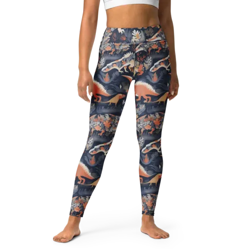 Fossil Garden on a Yoga Leggings