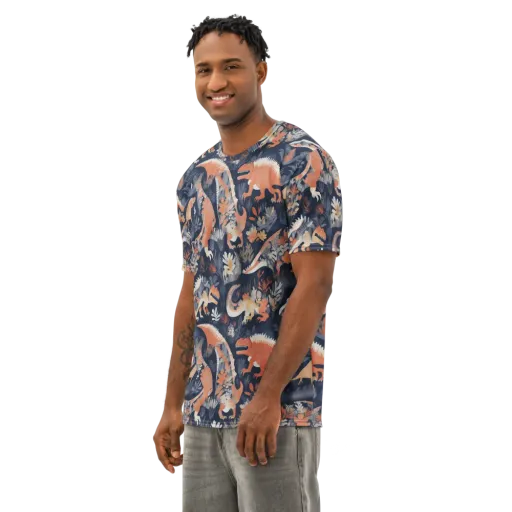 Fossil Garden on a Men's Cotton Crew Neck T-Shirt