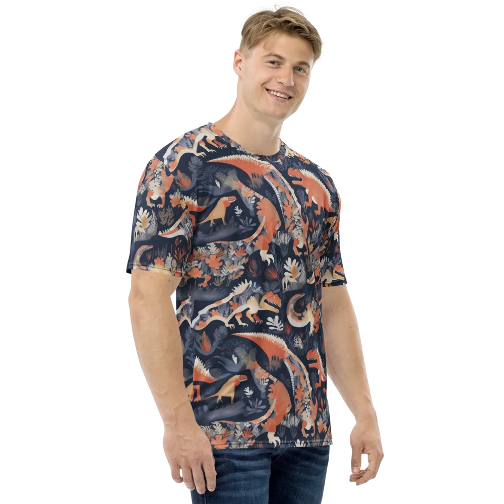 Fossil Garden on Men's Crew Neck T-Shirt — Right