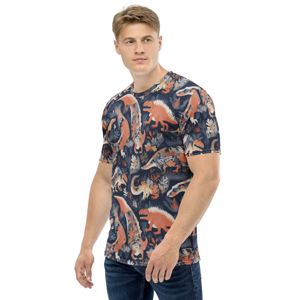Fossil Garden on Men's Crew Neck T-Shirt — Left