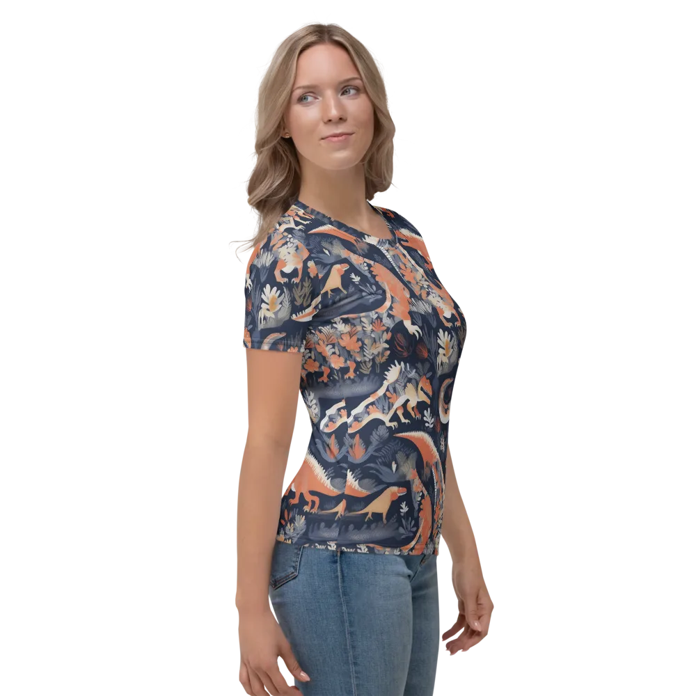 Fossil Garden on Women's Crew Neck T-Shirt — Right