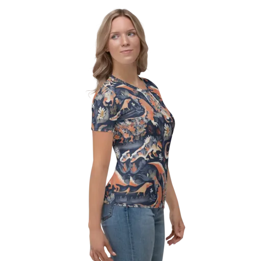 Fossil Garden on a Women's Crew Neck T-Shirt
