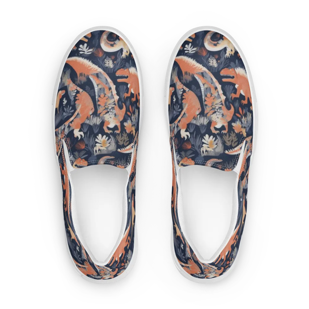Fossil Garden on Men's Slip-On Canvas Shoes — Front