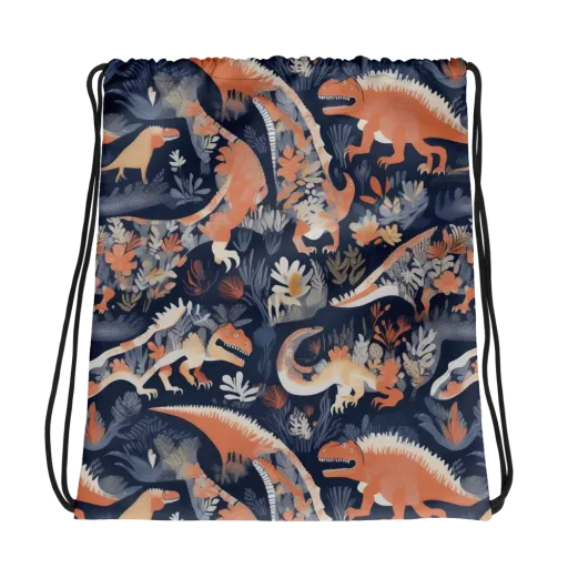 Fossil Garden on a Drawstring Bag
