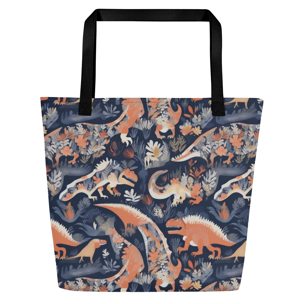 Fossil Garden on Large Tote Bag W/ Pocket — Front