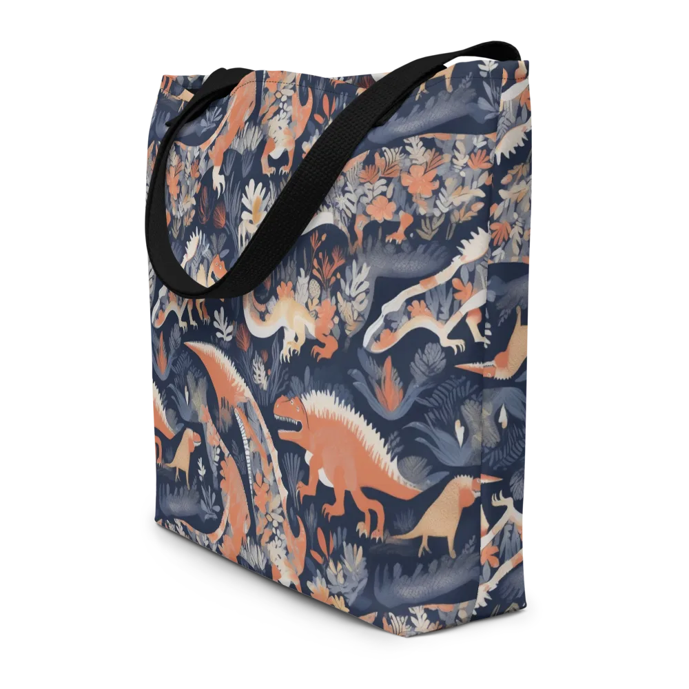 Fossil Garden on Large Tote Bag W/ Pocket — Front