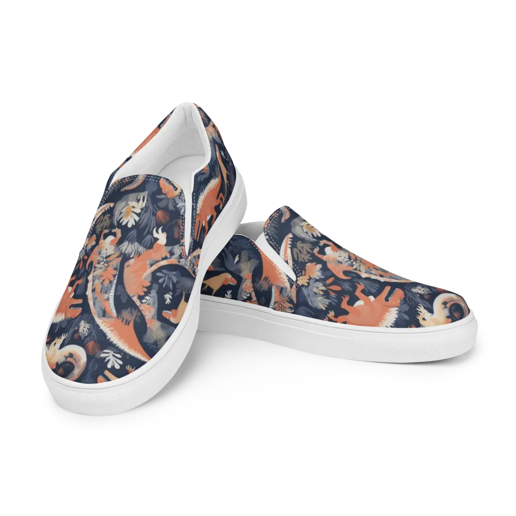 Fossil Garden on Women's Slip-On Canvas Shoes — Left Front