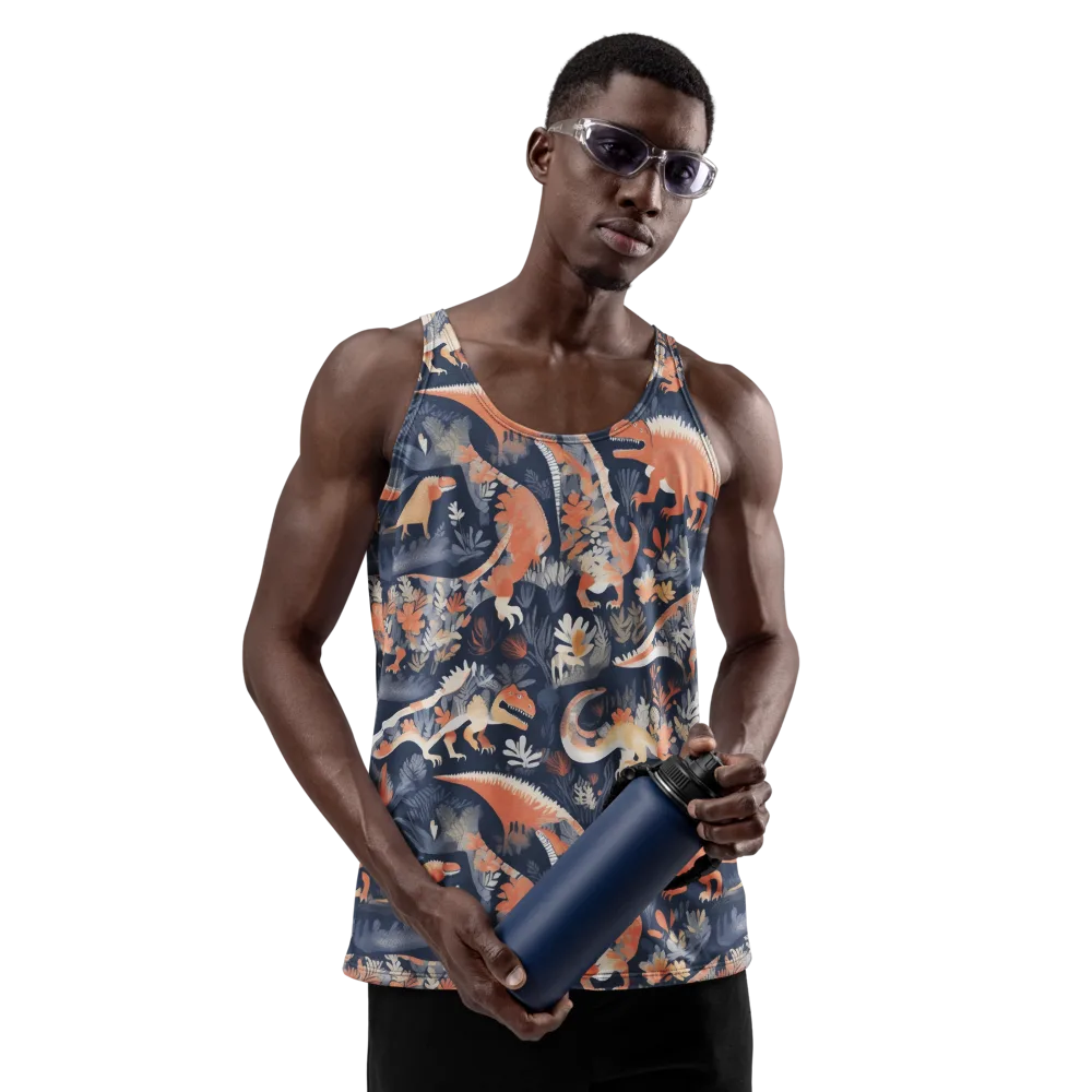 Fossil Garden on Men's Tank Top — Front