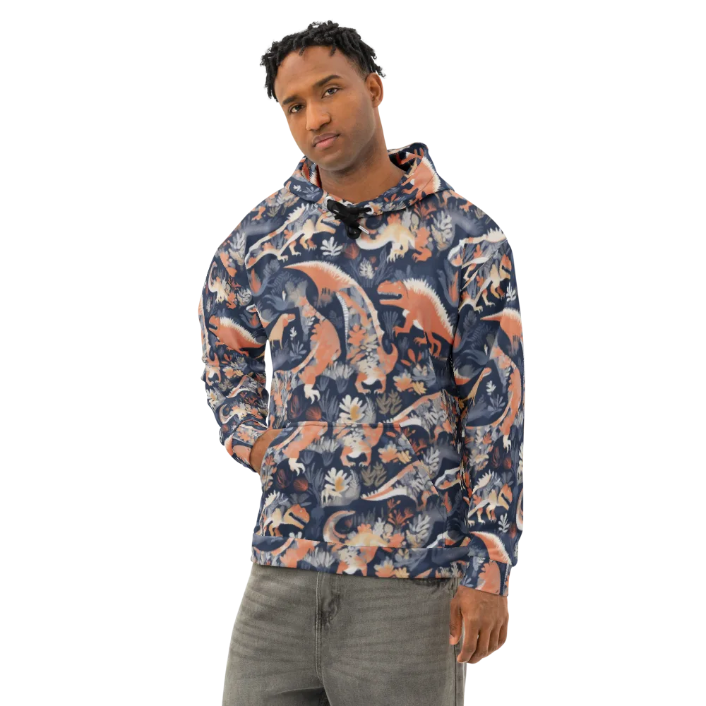 Fossil Garden on Cotton Hoodie — Left Front