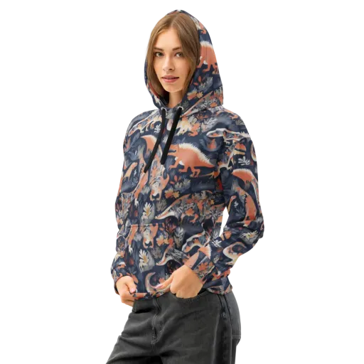 Fossil Garden on a Cotton Hoodie