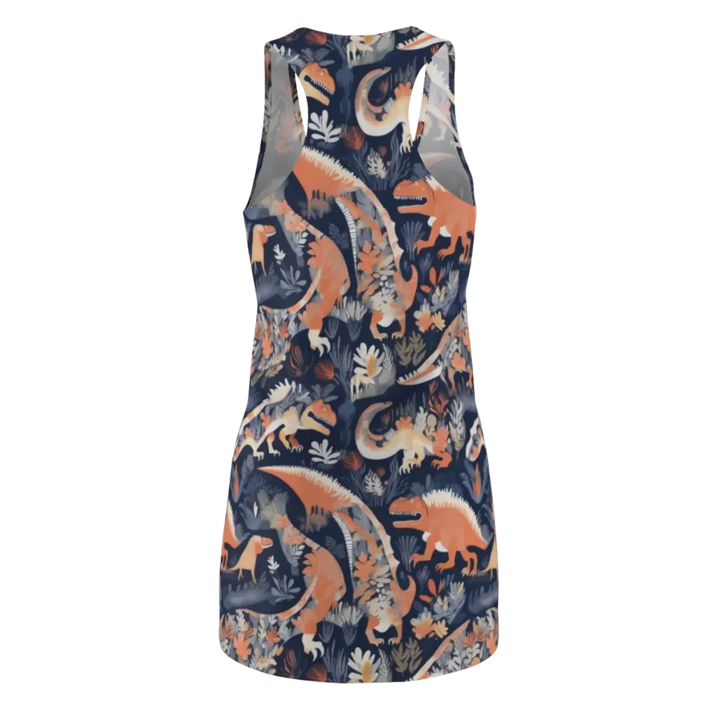 Fossil Garden on Racerback Dress — Back