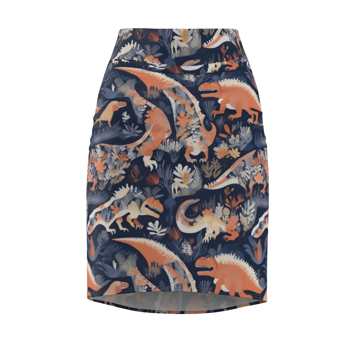 Fossil Garden on Pencil Skirt — Front