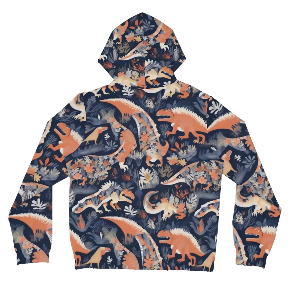 Fossil Garden on Women's Full-Zip Hoodie — Back