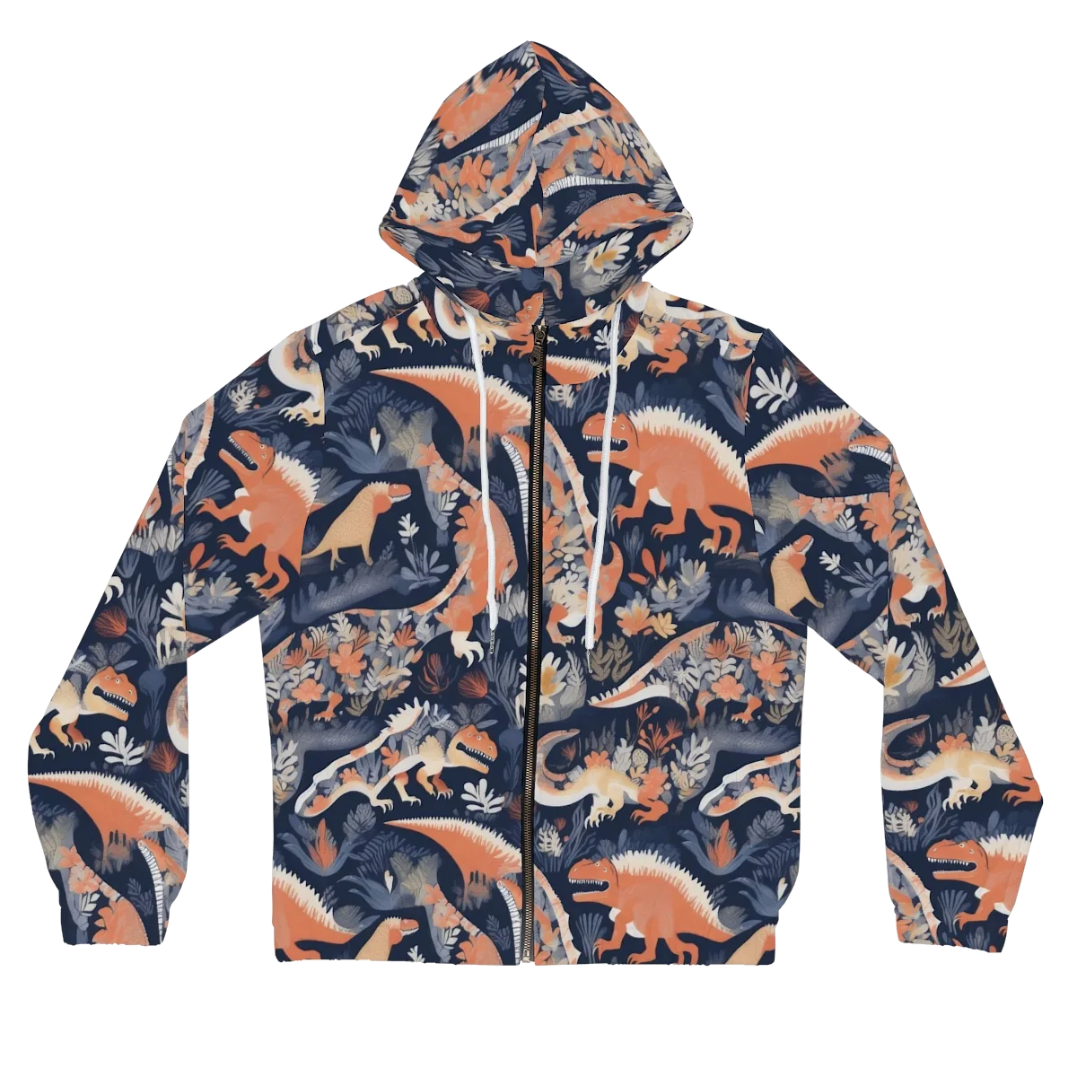 Fossil Garden on Women's Full-Zip Hoodie — Front
