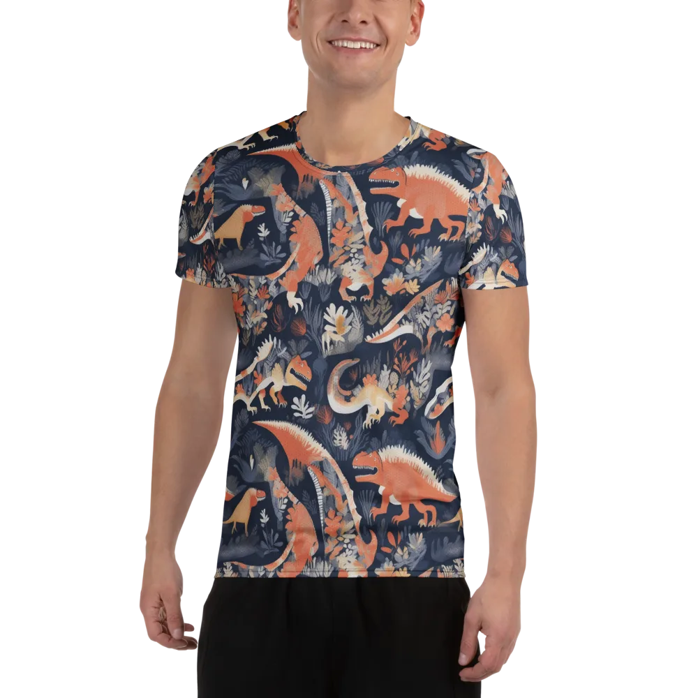 Fossil Garden on Men's Athletic T-Shirt — Front