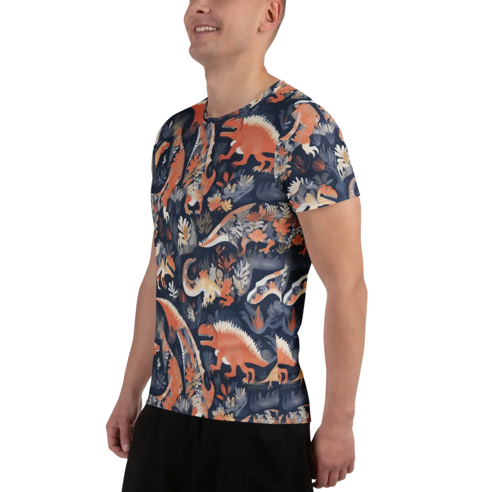 Fossil Garden on Men's Athletic T-Shirt — Left